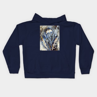 Botanical mixed media Kids Hoodie